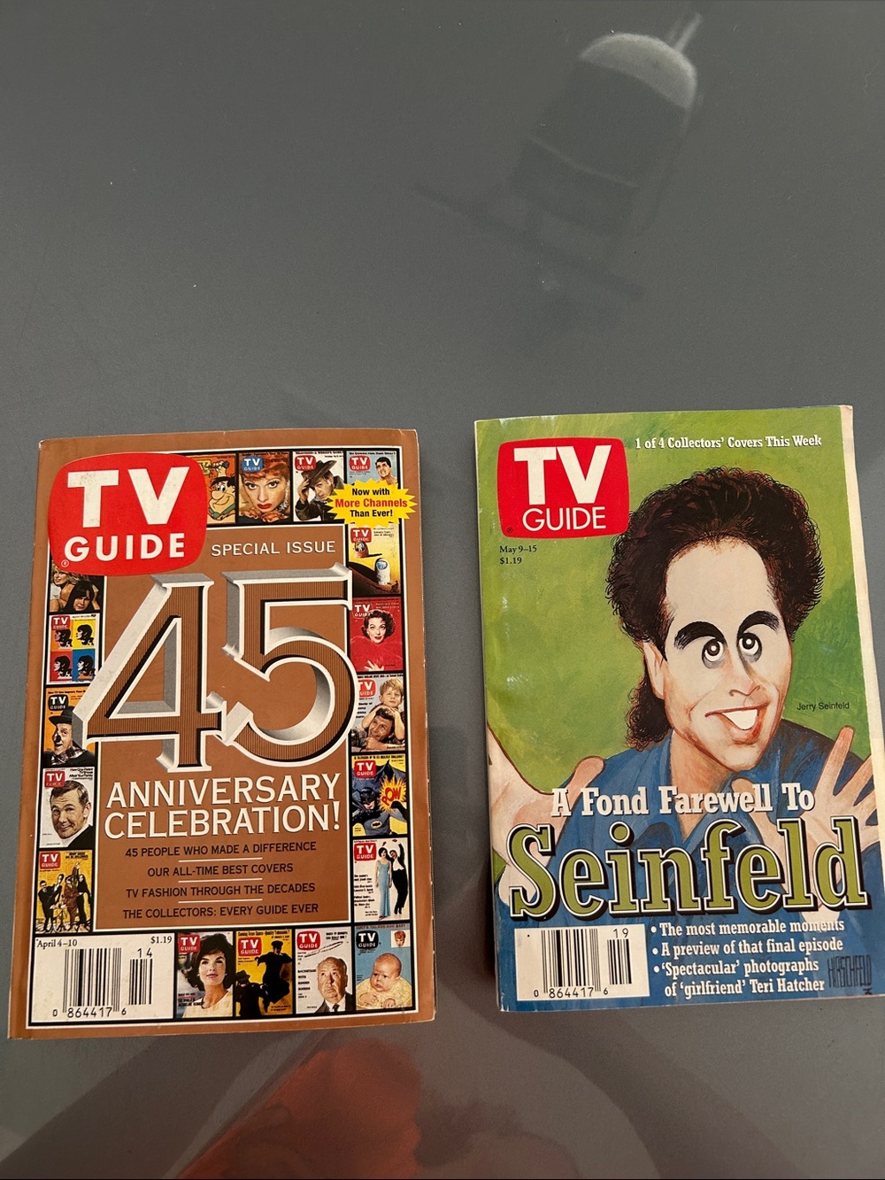 TV Guide Magazine Bundle  45th Anniversary and Seinfeld Farewell